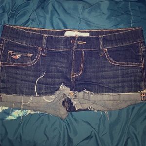 Dark denim shorts